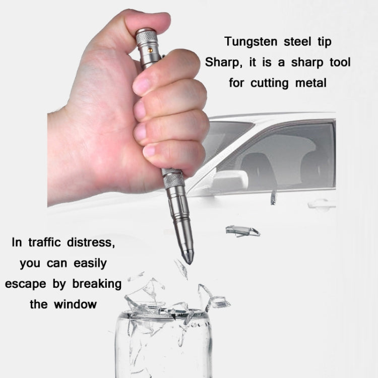 P08 Outdoor LED With Flashing Tungsten Steel Window Breaking Self-Defense Pen P08 Outdoor LED With Flashing Tungsten Steel Window Breaking Self-Defense Pen